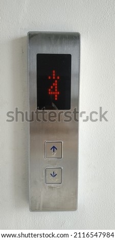 The elevator leads down to the fourth floor to be precise