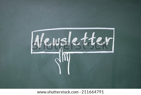 finger click newsletter symbol