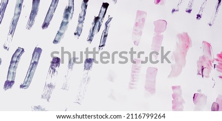 White Modern Collage. Brush Texture Stroke. Violet Grunge Wall Texture. Acrylic Frame.  White Gouache. Watercolour Wallpaper. Textured Paint. Stoke.