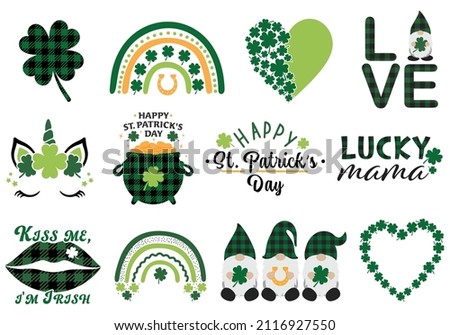 St. Patrick's Day. St. Patrick's Day vector design elements set. 