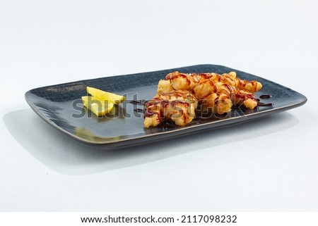 japanese national cuisine dish isolated on white background