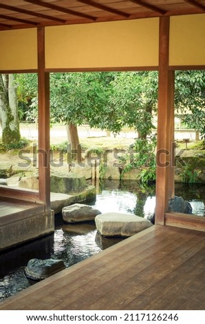 Scenery of Korakuen, a Japanese garden in Okayama