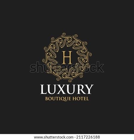 Golden Luxury Logo Design Vector Template
