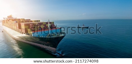 webinar banner,Aerial side view of cargo ship carrying container and running for export  goods  from  cargo yard port to custom ocean concept technology transportation , customs clearance.  forwarder 