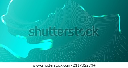 Abstract turquoise vector background with glitter