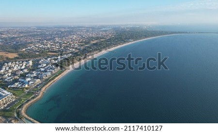 Aerial photo of Cottesloe Beach in Perth, Australia