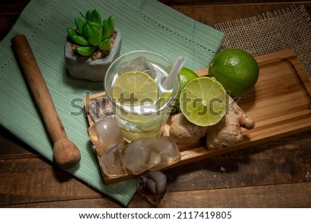 Caipirinha is the typical Brazilian cocktail made with cachaca, sugar and lemon. Some put ginger