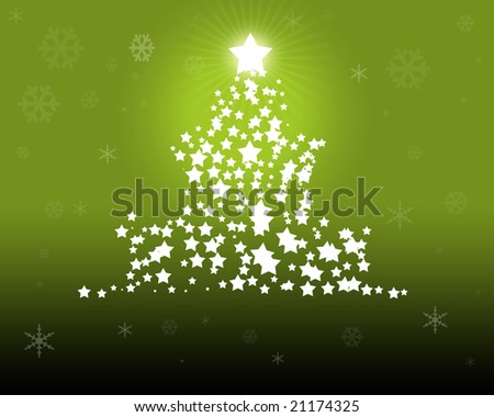 Green Christmas - christmas illustration as vector digital high resolution