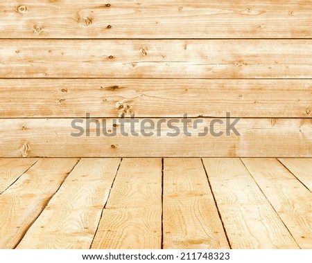 Wood walls and floor for background