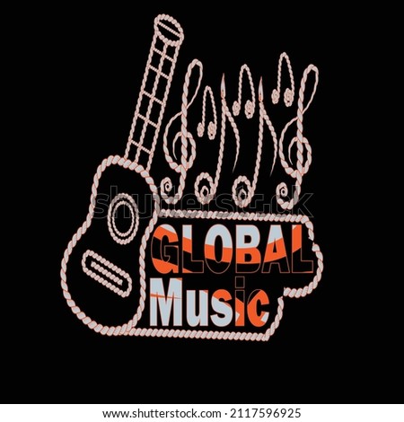 Global Music design for  T-shirt Design