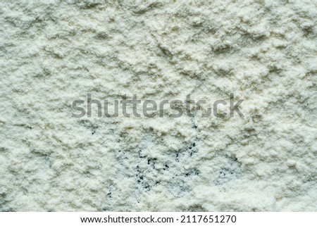 Flour Photo from High Angle for Food Photography and Texture in Graphic Design               