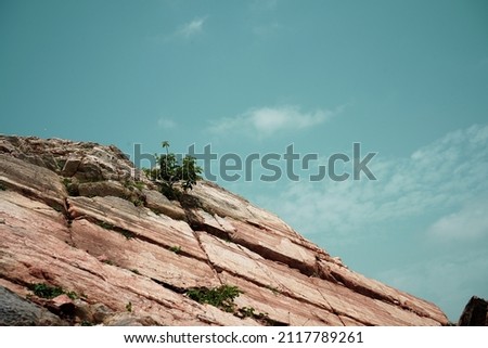 landscape of mountains and sky
