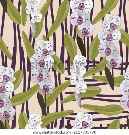 Floral seamless pattern for textiles, wallpaper, decor.
