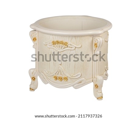 White wooden furniture classic design