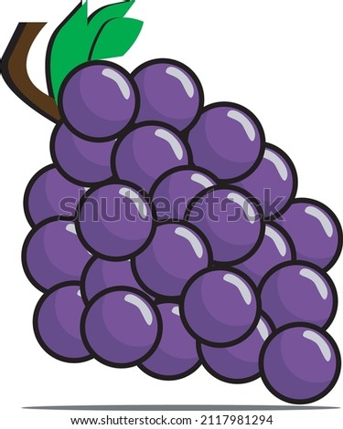 
split grapes used for icons, logos or book covers
