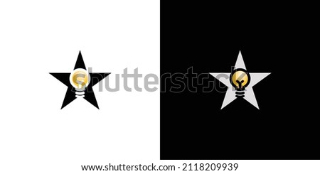 Modern and attractive light star logo design