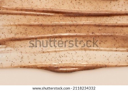 Cosmetic cream scrub for face, body or scalp texture background Royalty-Free Stock Photo #2118234332