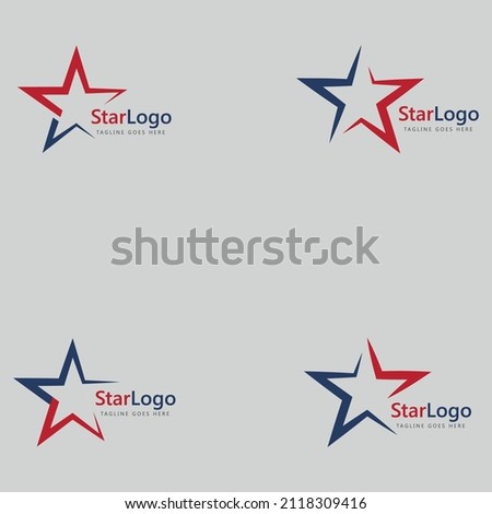 star abstract logo icon vector template