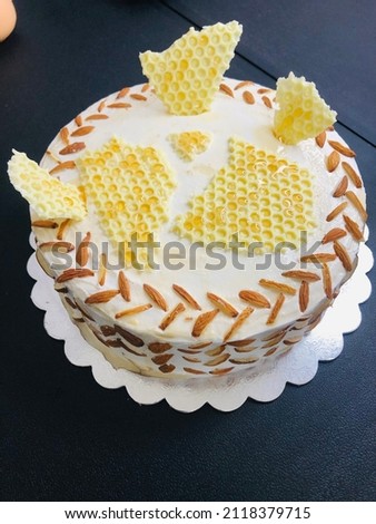 Birthday Cake. Spider Man cake and Honey Almond cake