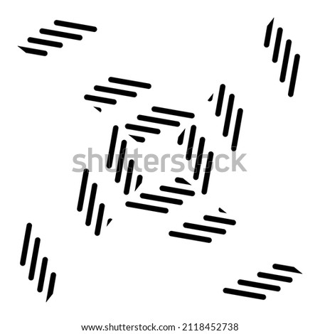 Abstract vector design in black color. Perfect for corporate, background, t-shirt, and so on.