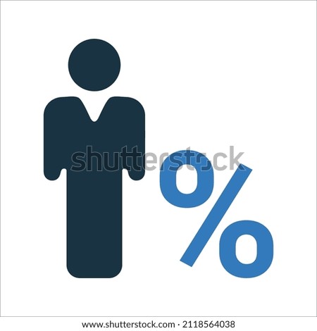Interest rate, percentage icon. Simple editable vector illustration.