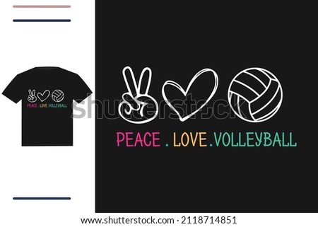 Volleyball lover t shirt design