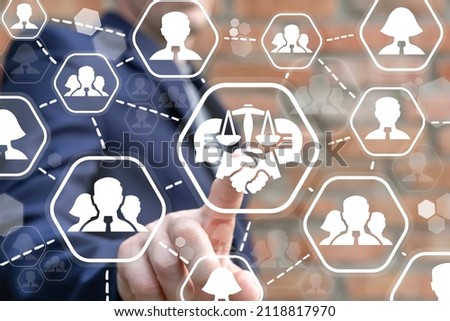 Concept of Collective Bargaining. Business Collective Bargaining Law Agreement. Legal advice. Royalty-Free Stock Photo #2118817970