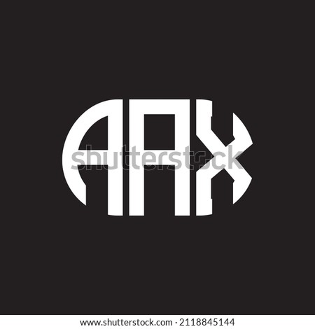 AAX letter logo design on black background. AAX creative initials letter logo concept. AAX letter design.

