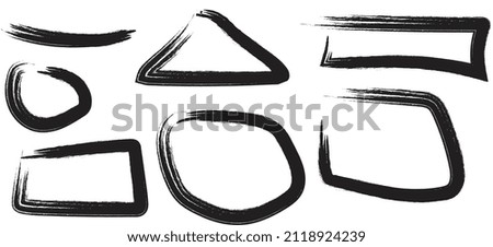 Black Grunge Brush Strokes On White Background Vector Illustration Eps10.