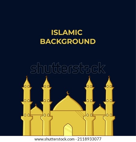 Ramadan Kareem Background. Islamic Background, Muslims greeting card, invitation, poster, banner, and Copy space area. Suitable to be placed on content with that theme.
