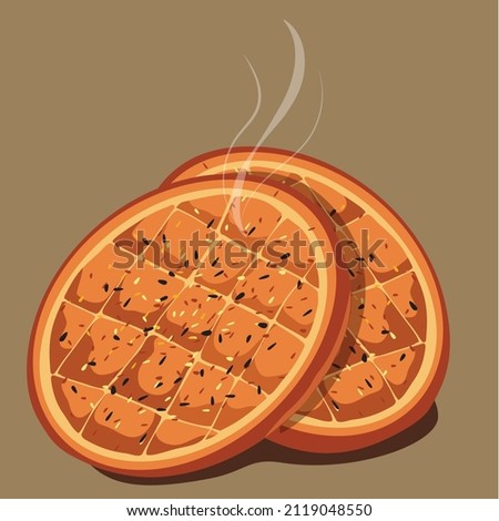 traditional bread consumed during Ramadan. delicious and warm pita
vector Royalty-Free Stock Photo #2119048550