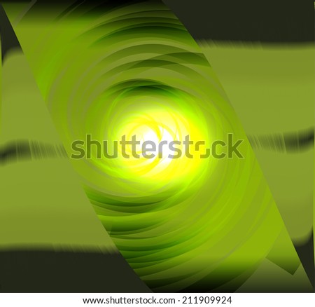 Dark green spiral abstract design