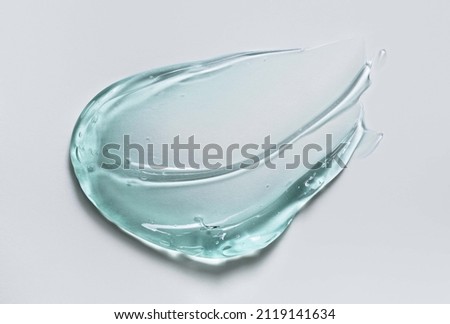 Liquid gel cosmetic smudge texture Royalty-Free Stock Photo #2119141634