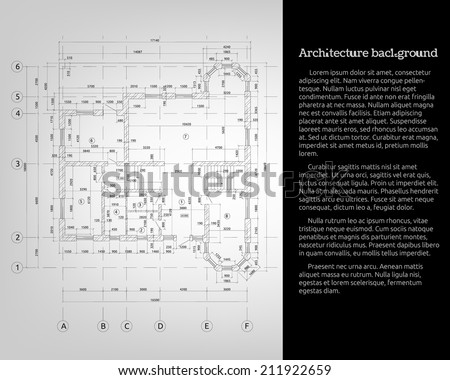 Architectural background. Vector illustration.