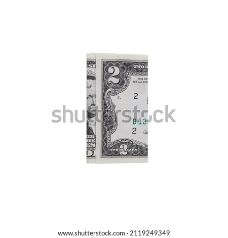 bills, Folded bills, Folded bills on a white background, money, paper money, bills to pay,money in the wallet