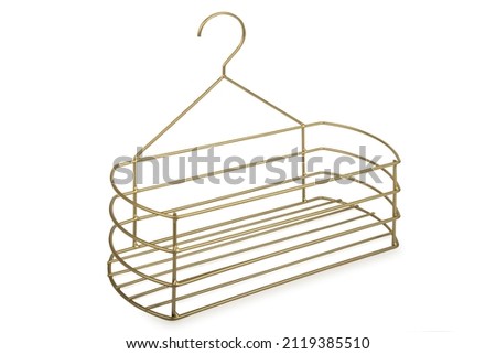 modern metal hanger bracket isolated on white background