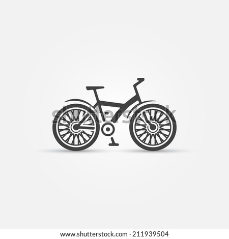 Mountain bike icon - vector bicycle symbol