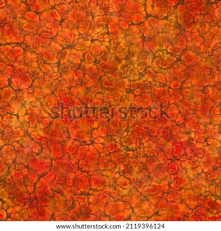 Cartoon seamless texture of color fantasy cobble stone ground pavement. Soft shaped rocks as background - illustrated seamless texture