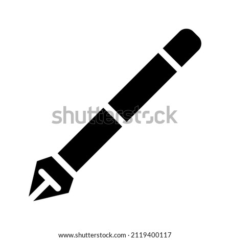 This is an icon related to school stationery that uses a glyph style and is ready to be used for your design project purposes