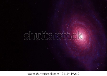 Galaxy, nebula on the background of stars. Elements of this image were furnished by NASA. High quality photo