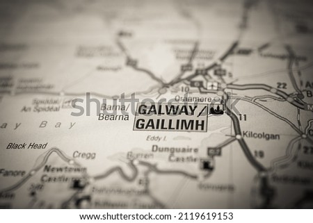 The Galway on a map
