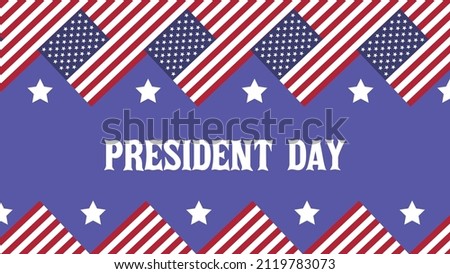 Illustration vector graphic of president day