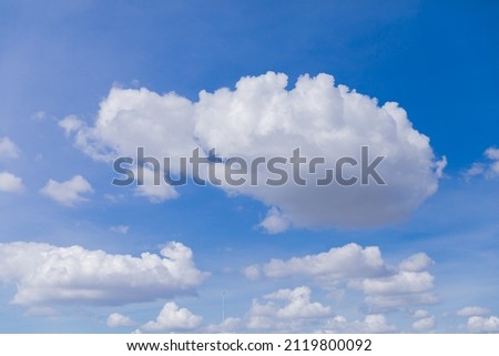 beautiful blue sky background with white clouds