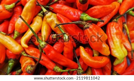 Chili is a fruit and plant member of the genus Capsicum. As a condiment, spicy chilies are very popular in Southeast Asia as a food flavor enhancer.