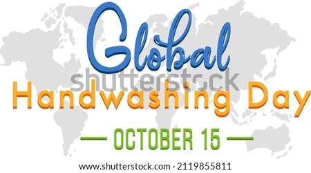 Global Handwashing Day Banner Design illustration