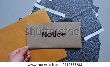 Notice bills on white background, Email concept. Royalty-Free Stock Photo #2119885283