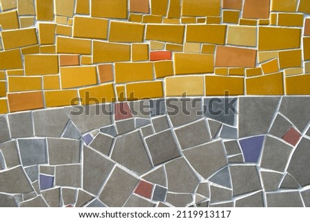
background made of broken tiles