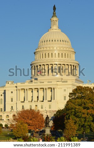The Capitol in Autumn - Washington D.C. United States of America