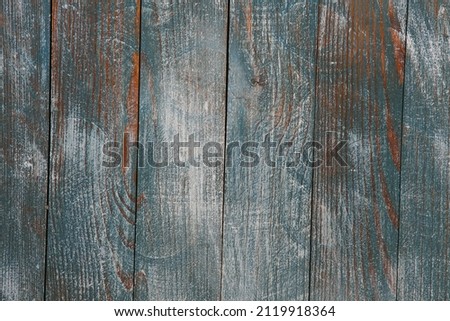 Dark wood floor, background for the desktop, for the site and other uses. Vintage blue wood background texture. Old painted wood wall