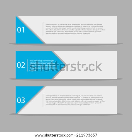 Abstract Design Template / Numbered Banners.